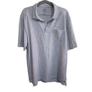Men's Peter Millar Edgar Stripe Polo Size Large